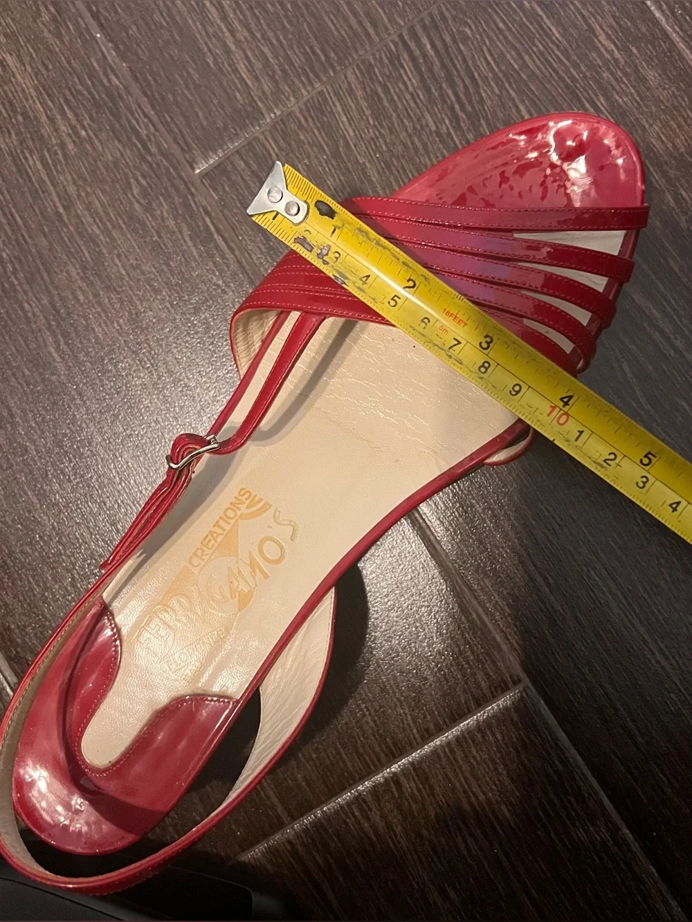 Vintage Salvatore Ferragamo Creations Red Sandals Approx 9.5 Limited Edition